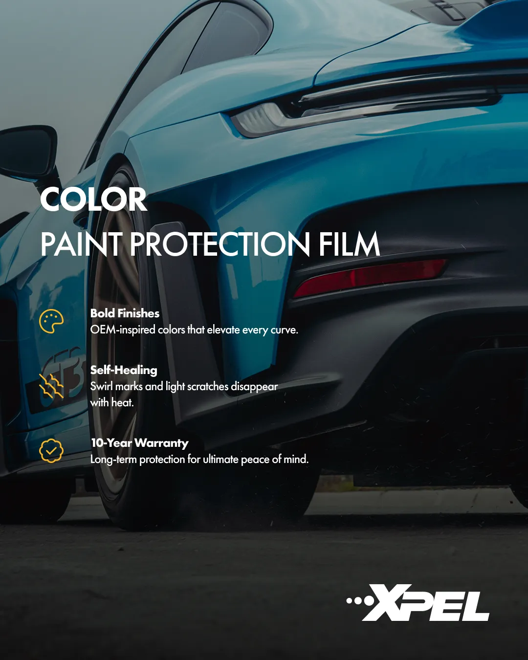 XPEL COLOR Paint Protection Film benefits
